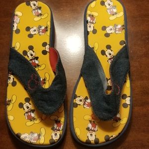 WOMEN'S DISNEY MICKEY MOUSE DENIM SANDALS SZ.7-8